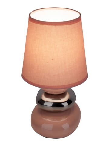 näve Tischleuchte "Stoney" in Rosa - (H)31 x Ø 16 cm