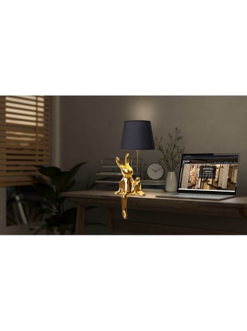 näve Tischleuchte "Helge" in Gold/ Schwarz - (H)45 x Ø 18 cm