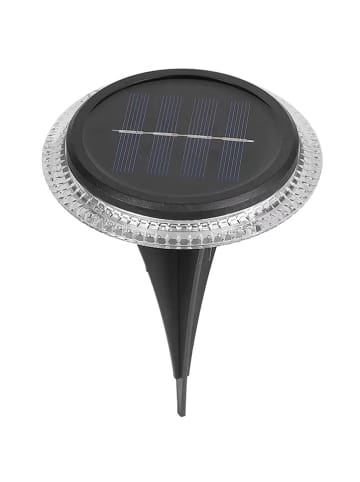 näve 6-delige set: ledsolartuinstekers "Kane" zwart - (H)11 cm