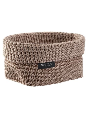 Blomus Häkelkorb "Tela M" in Hellbraun - (B)15 x (H)9 x (T)19 cm
