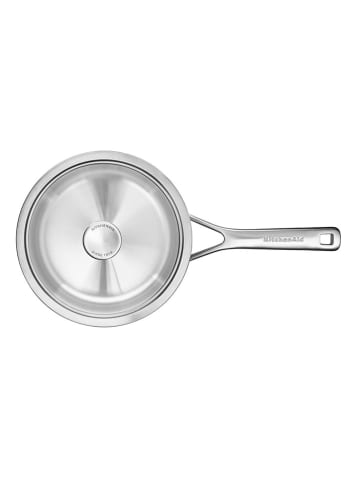 KitchenAid 2tlg. Set: Edelstahl-Stielkasserolle "Multi-Ply" - Ø 16 cm