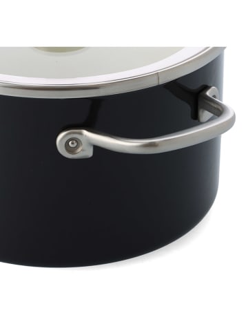 KitchenAid 2tlg. Set: Topf "Core Enamel" in Schwarz - Ø 20 cm