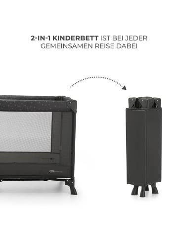 Kinderkraft Reisebett "Joy Light" in Grau - ab Geburt