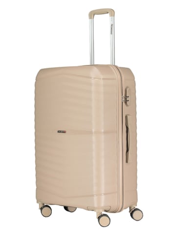 Geographical Norway 3tlg. Hardcase-Trolleyset "Saopaolo" in Beige