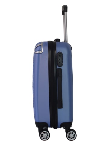 Geographical Norway Hardcase-Trolley "Softless" in Blau - (B)34 x (H)53 x (T)21 cm
