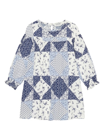 TOM TAILOR kids Kleid in Blau/ Weiß