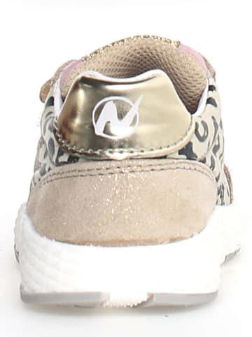 Naturino Leder-Sneakers "Jesko 2" in Beige/ Gold