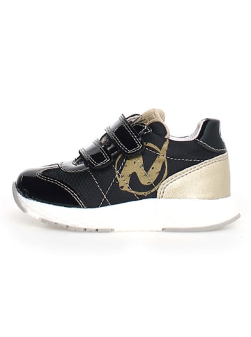 Naturino Leder-Sneakers "Jesko 2" in Gold/ Schwarz