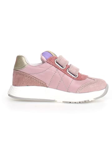Naturino Leren sneakers "Jesko 2" lichtroze/goudkleurig
