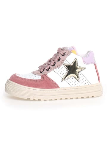 Naturino Leren sneakers "Hess" crème/lichtroze