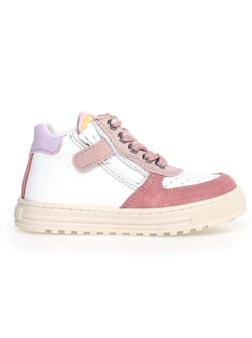 Naturino Leren sneakers "Hess" crème/lichtroze