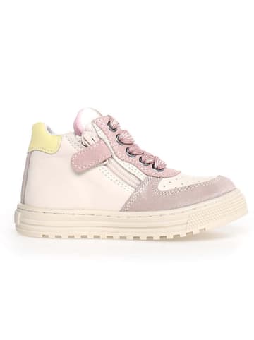 Naturino Leder-Sneakers "Hess" in Creme/ Rosa