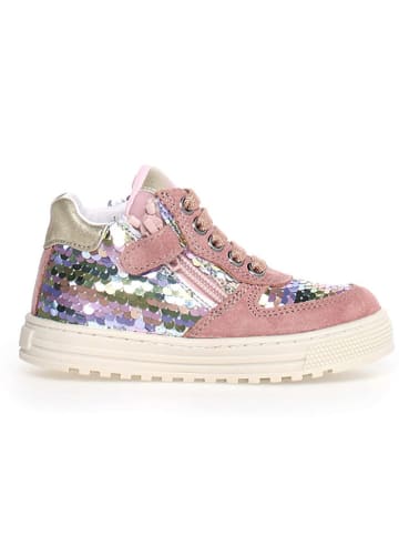 Naturino Leder-Sneakers "Hess" in Rosa/ Bunt