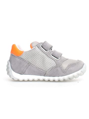 Naturino Leder-Sneakers "Sammy 2" in Orange/ Grau