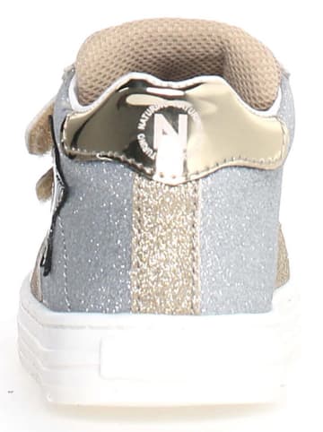 Naturino Leren sneakers "Hess" goudkleurig/zilverkleurig