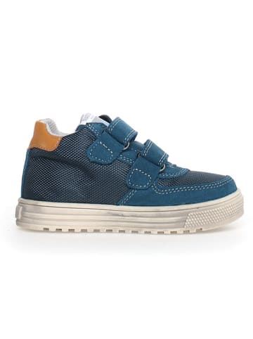 Naturino Leren sneakers "Hess" donkerblauw/lichtbruin