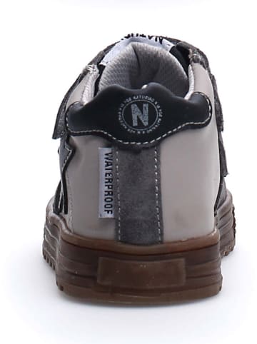 Naturino Leder-Sneakers "Hess" in Dunkelblau/ Grau