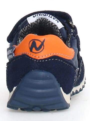 Naturino Leren sneakers "Sammy 2" donkerblauw/oranje