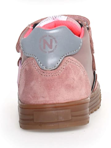 Naturino Leren sneakers "Ariton" lichtroze/grijs