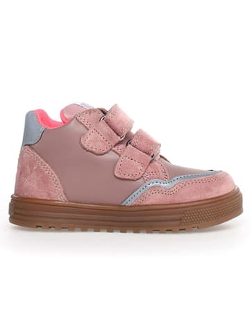 Naturino Leren sneakers "Ariton" lichtroze/grijs