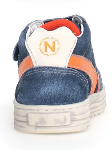 Naturino Leren sneakers "Ceonia" blauw/oranje
