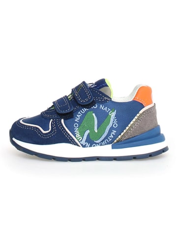 Naturino Leren sneakers "Argal" donkerblauw/meerkleurig