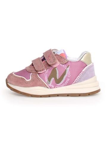 Naturino Skórzane sneakersy "Argal" w kolorze fioletowo-jasnoróżowym