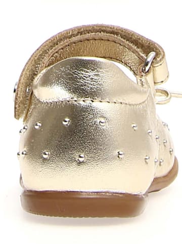 Naturino Leren ballerina's "Bunnyhops" goudkleurig