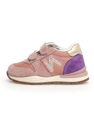 Naturino Leder-Sneakers "Smood" in Rosa/ Lila