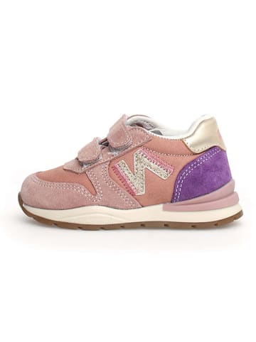 Naturino Leren sneakers "Smood" lichtroze/paars