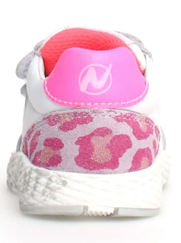 Naturino Leren sneakers "Jesko 2" lichtroze/wit