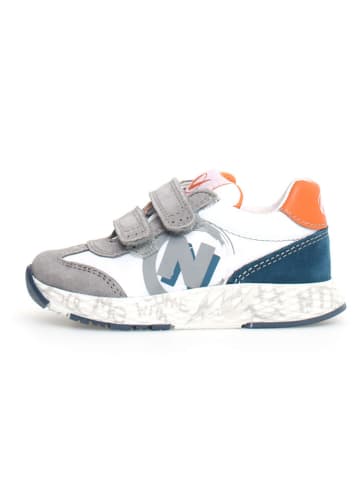 Naturino Leren sneakers "Jesko 2" grijs/blauw/wit