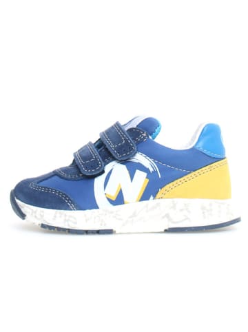 Naturino Leder-Sneakers "Jesko 2" in Gelb/ Blau