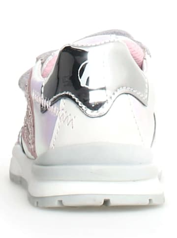 Naturino Leder-Sneakers "Quelly VL" in Weiß/ Rosa