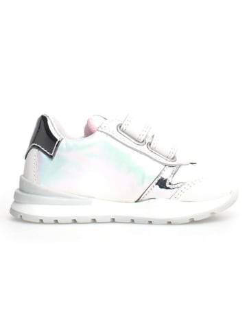Naturino Leder-Sneakers "Quelly VL" in Weiß/ Rosa
