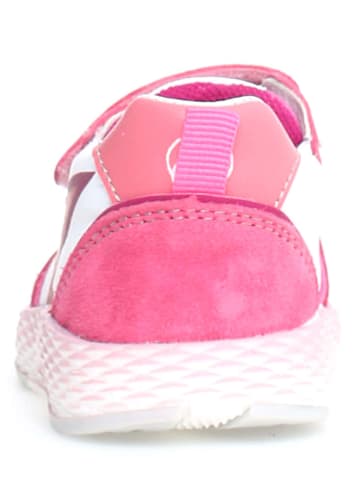 Naturino Leren sneakers "Althidon" roze/wit