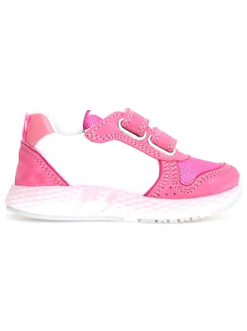 Naturino Leren sneakers "Althidon" roze/wit