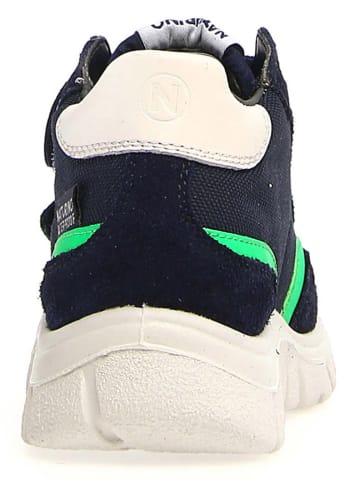 Naturino Leren winterboots donkerblauw/groen