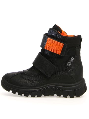 Naturino Leder-Winterboots "Thorens" in Schwarz/ Orange