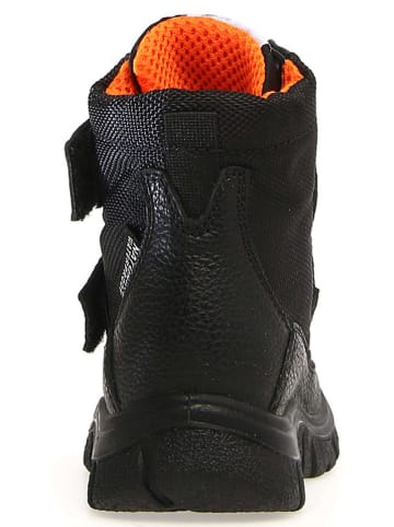 Naturino Leder-Winterboots "Thorens" in Schwarz/ Orange