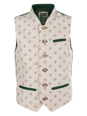 New G.O.L Linnen gilet beige/donkergroen
