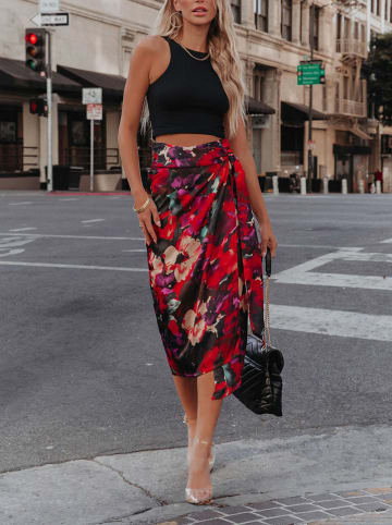 Milan Kiss Rok zwart/rood