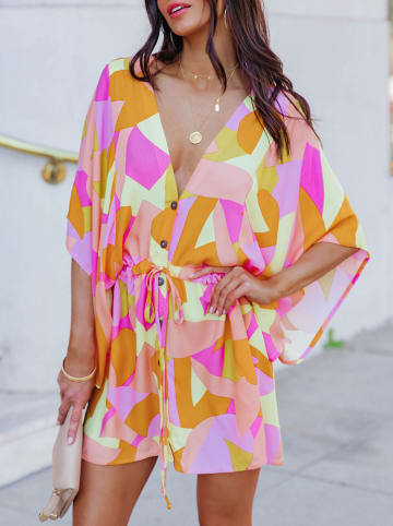 Milan Kiss Kleid in Bunt