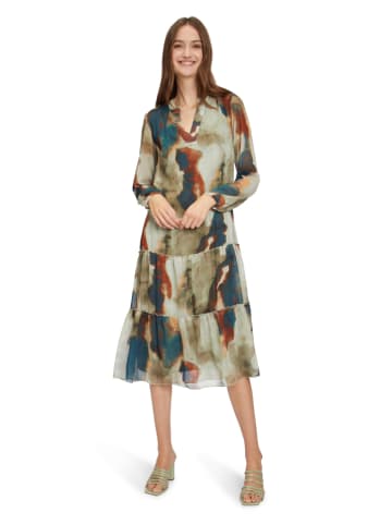 CARTOON Kleid in Khaki/ Blau