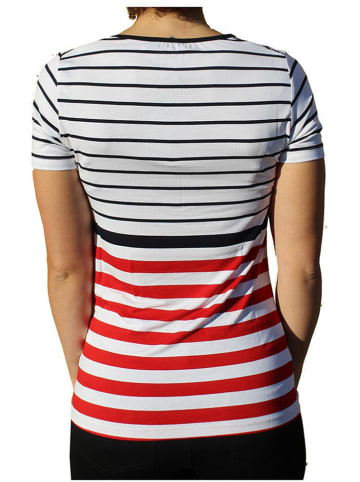 Hublot Mode Marine Shirt in Weiß/ Rot