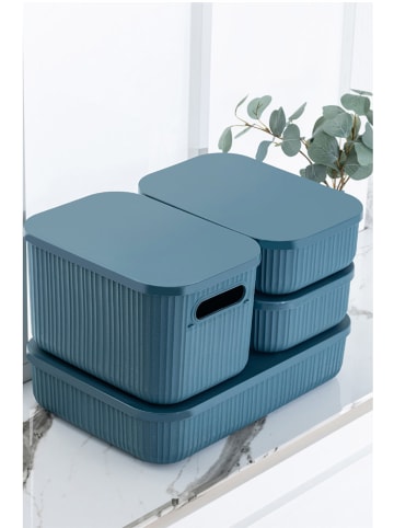 Violeta Home 4er-Set: Make-Up Organizer in Blau