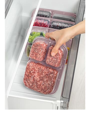 Violeta Home 4-delige set: voorraadcontainers paars - (B)24 x (H)15 x (D)5 cm