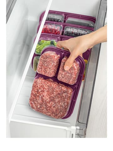 Violeta Home 4-delige set: voorraadcontainers paars - (B)24 x (H)15 x (D)5 cm