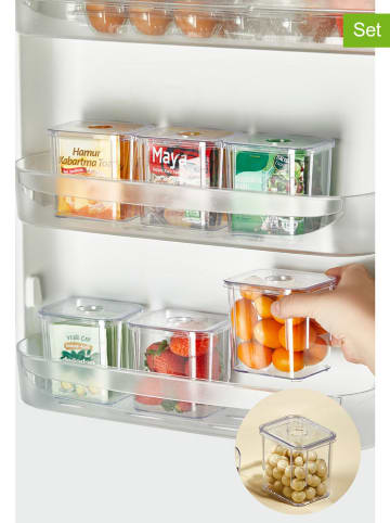 Violeta Home 6er-Set: Vorratsbehälter in Transparent - 350 ml