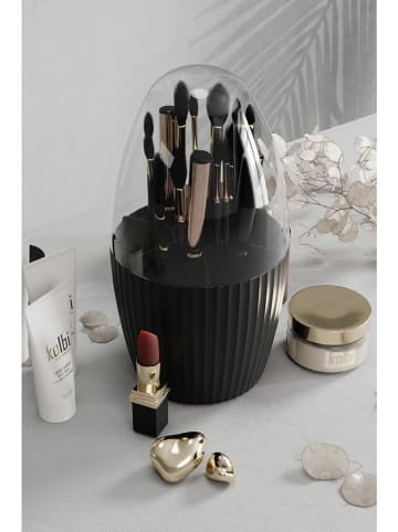 Violeta Home Make-Up-Organizer in Schwarz - (H)25 x Ø 13 cm